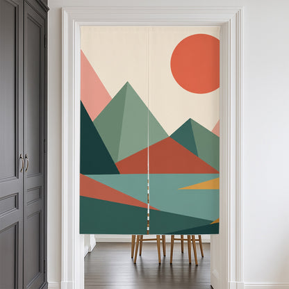 Feblilac Mountain Dive Door Curtain