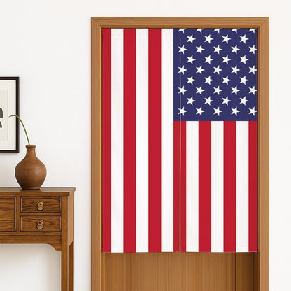 Feblilac American Flag Door Curtain