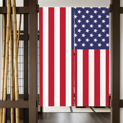 Feblilac American Flag Door Curtain