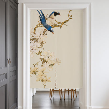 Feblilac Bird and Flowers Door Curtain