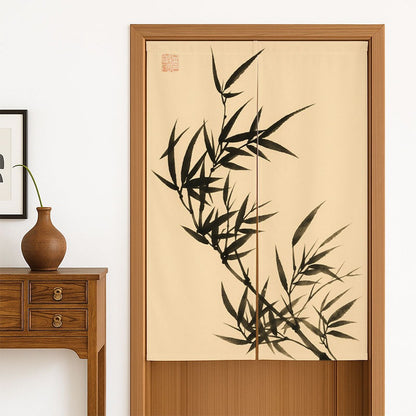 Feblilac Chinese Ink Bamboo Door Curtain