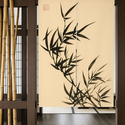 Feblilac Chinese Ink Bamboo Door Curtain