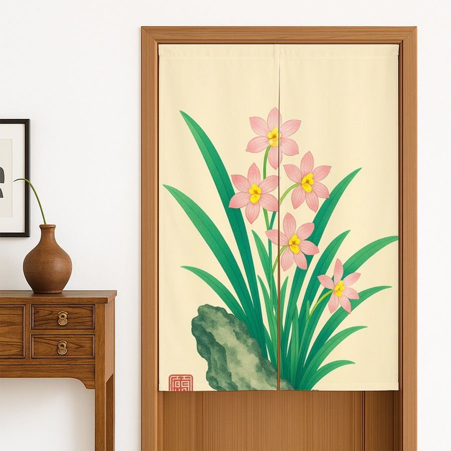 Feblilac Orchid Door Curtain