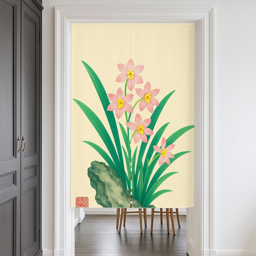 Feblilac Orchid Door Curtain