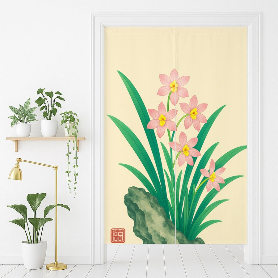 Feblilac Orchid Door Curtain