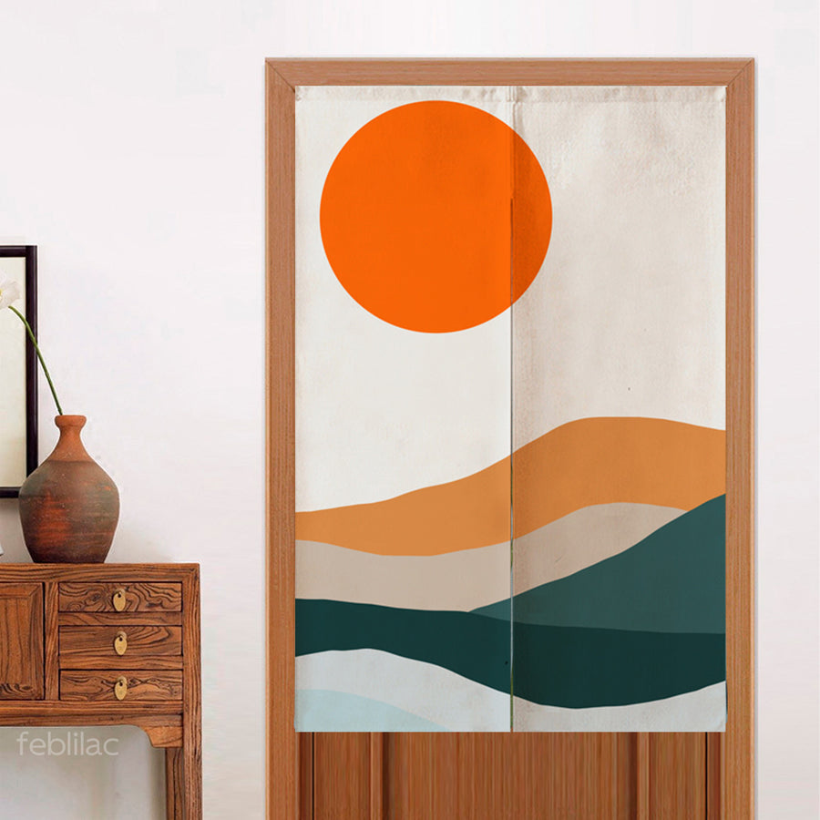 Feblilac Blue Mountains Door Curtain