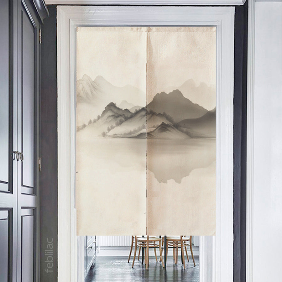 Feblilac Boat Landscape Door Curtain - view 4