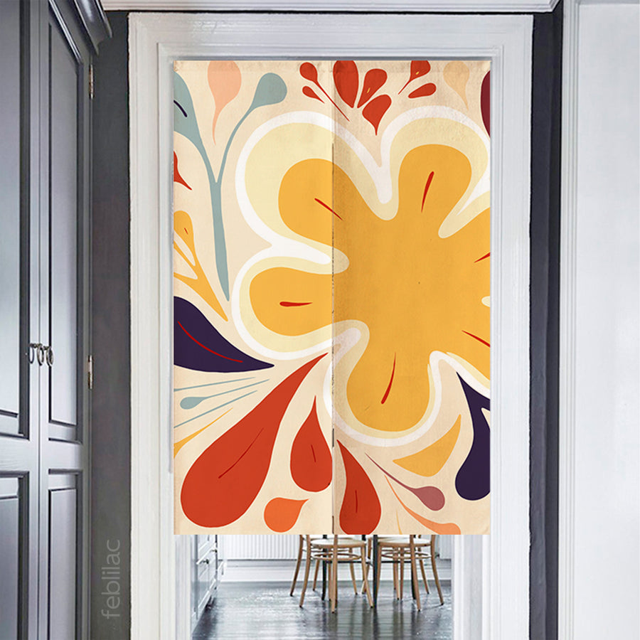 Feblilac Blooming Flower Door Curtain - view 2