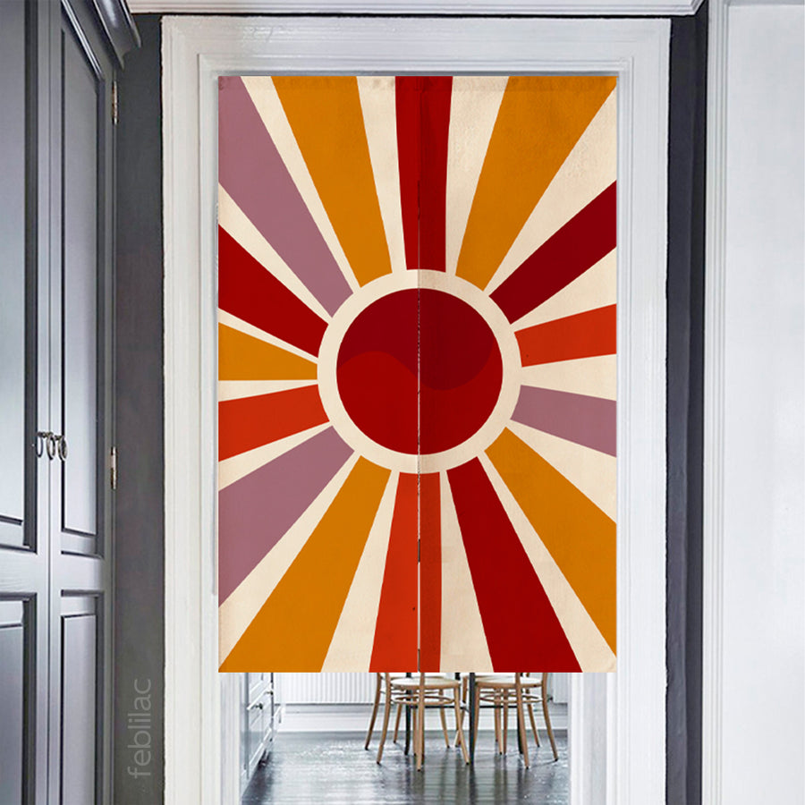 Feblilac Sun Rays Shining Door Curtain - view 2