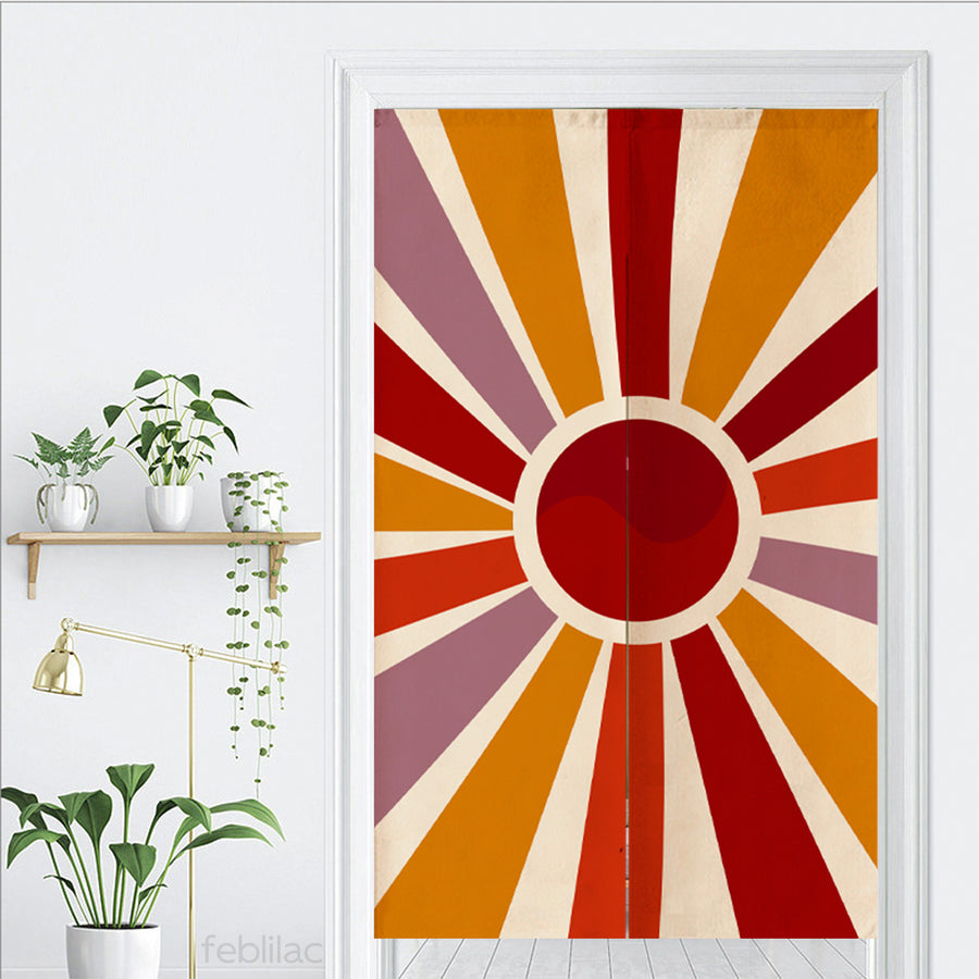 Feblilac Sun Rays Shining Door Curtain - view 3