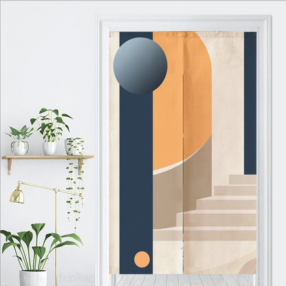 Feblilac Modern Simple Staircase Door Curtain