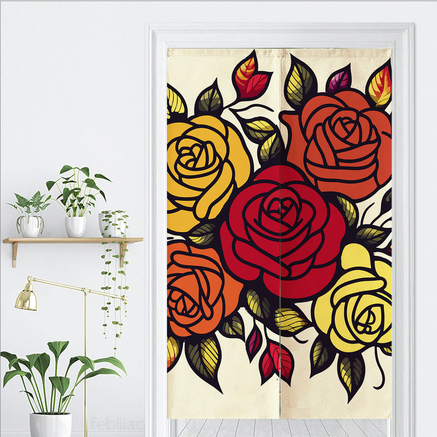 Feblilac Rose Bush Door Curtain - view 3