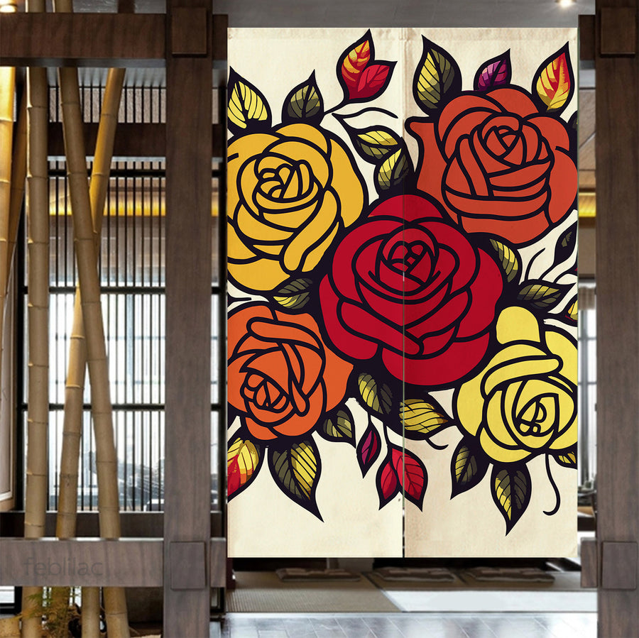 Feblilac Rose Bush Door Curtain - view 4