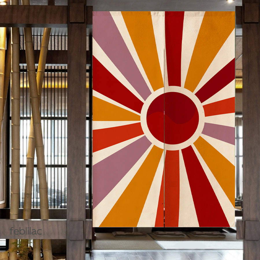 Feblilac Sun Rays Shining Door Curtain - view 4
