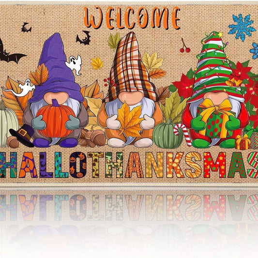 Feblilac Colorful Halloween PVC Coil Door Mat