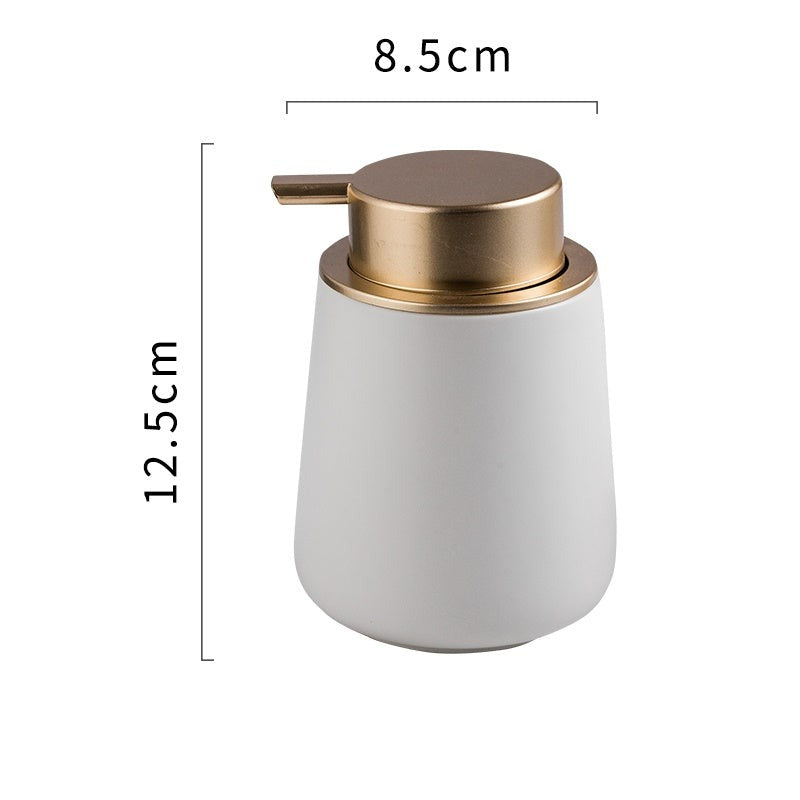 Ceramic Soap Dispenser, Cone Liquid Soap Pump Bottle, Colorful Marble Texture - view 11