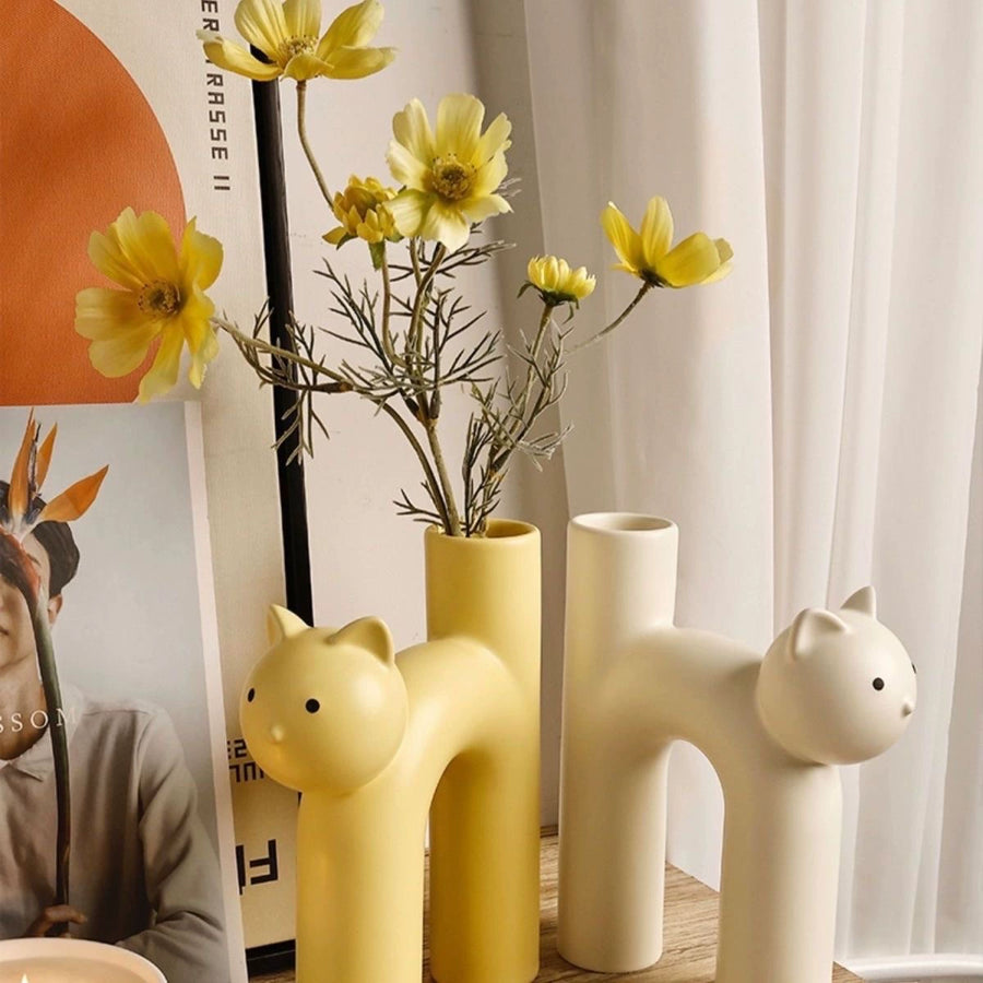 Cute Handbag Flower Basket Resin Creative Flower Arrangement Modern Bone China Vase Hydroponic Vase Ornament - view 4