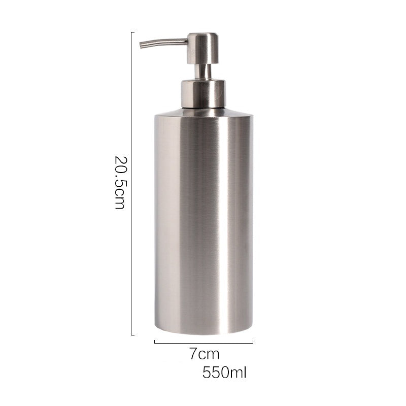 Stainless Steal Soap Dispenser, Iron Pump Bottle for Liquid Soap