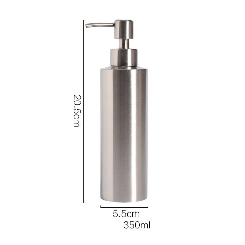 Stainless Steal Soap Dispenser, Iron Pump Bottle for Liquid Soap