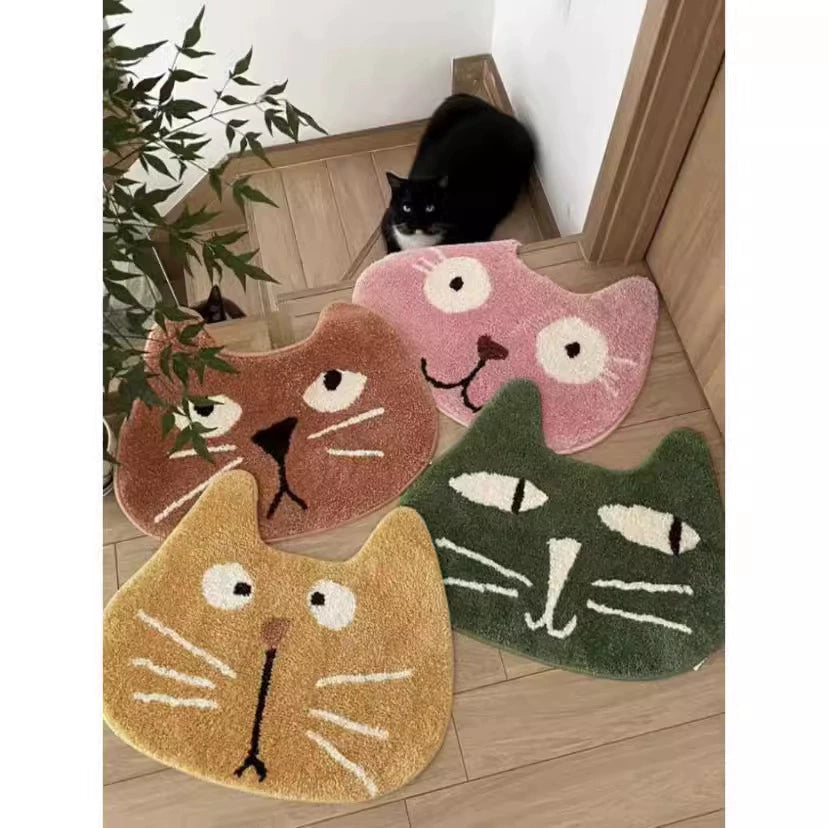 Feblilac Cute Cat Tufted Bath Mat - view 2