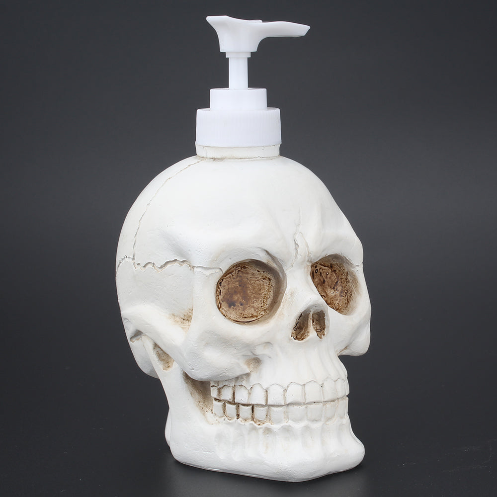 Halloween Skull Soap Dispenser, Resin Skeleton Liquid Soap Pump Bottle, Cute Halloween Home Decor