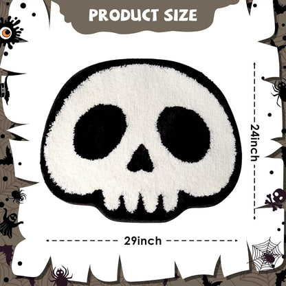 Feblilac Skull Tufted Bath Mat