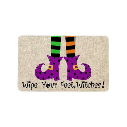 Feblilac Halloween Horror Wipe Your Feet PVC Coil Door Mat