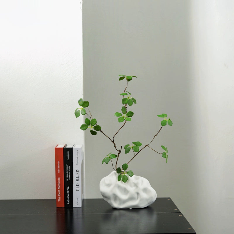 Feblilac Yamagata Vase Ornament, Living Room Entrance Decoration, Chinese Retro Design, Pottery Pot Ceramic Fl - view 27