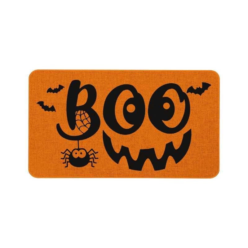 Feblilac Halloween Horror Cute Boo PVC Coil Door Mat