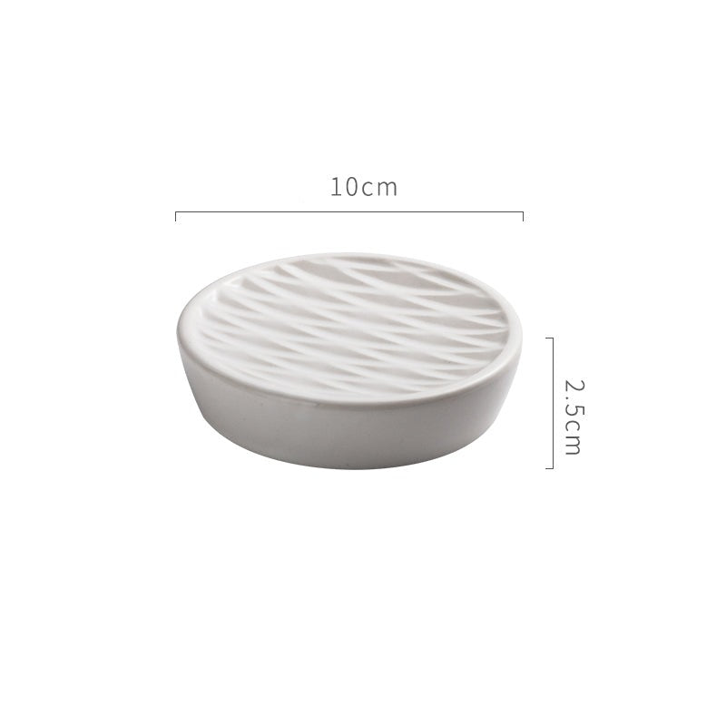 Feblilac Ceramic Soap Holder for Bathroom