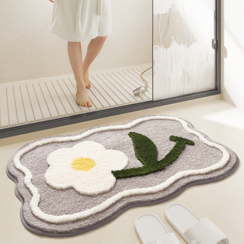 Feblilac Back To Nature Flower Bath Mat Home Decor - view 2