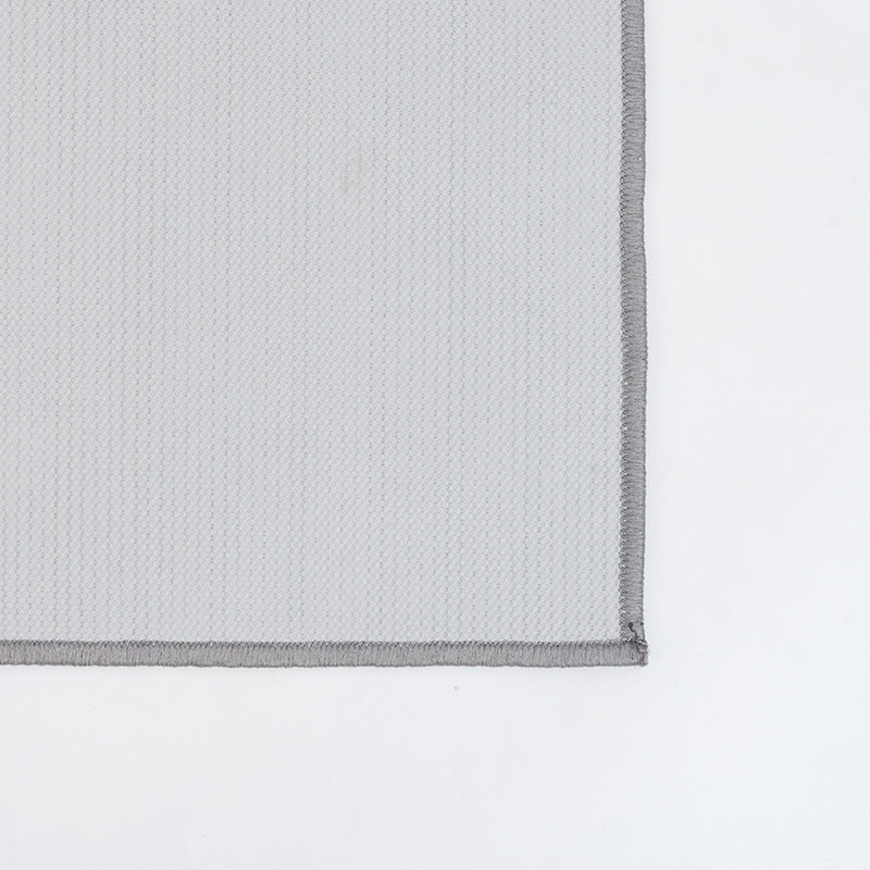Feblilac Grey Triangle Pattern Bath Mat, Simple Modern Geometry Bathroom Rug, Soft Flush Non-Slip Water Absorb - view 4