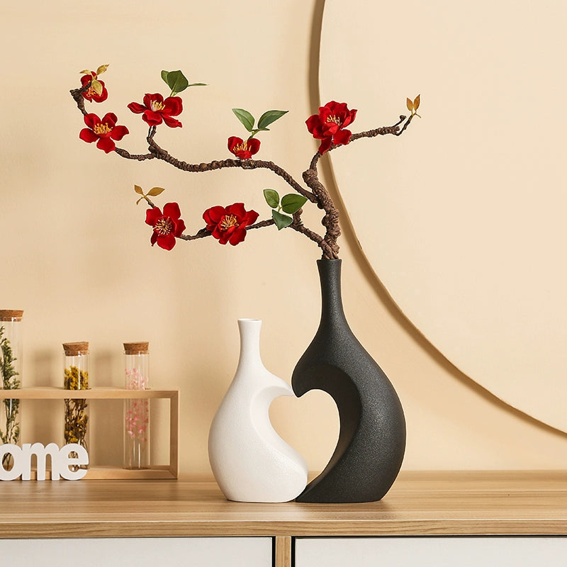Feblilac Vase High-end Housewarming Gift Living Room Luxury Simulation Flower Chinese Decoration Ornament - view 3