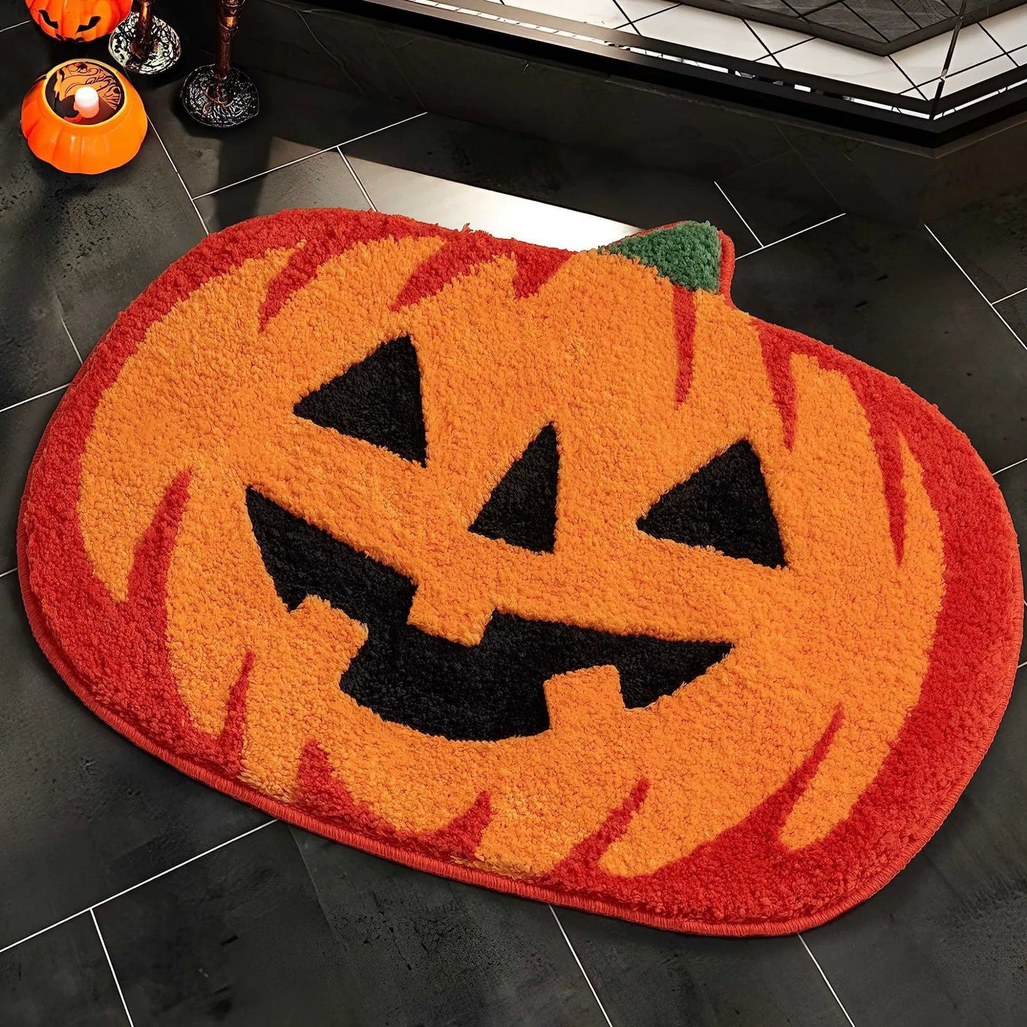 Feblilac Halloween Tufted Bath Mat