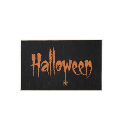 Feblilac Orange Halloween Horror PVC Coil Door Mat