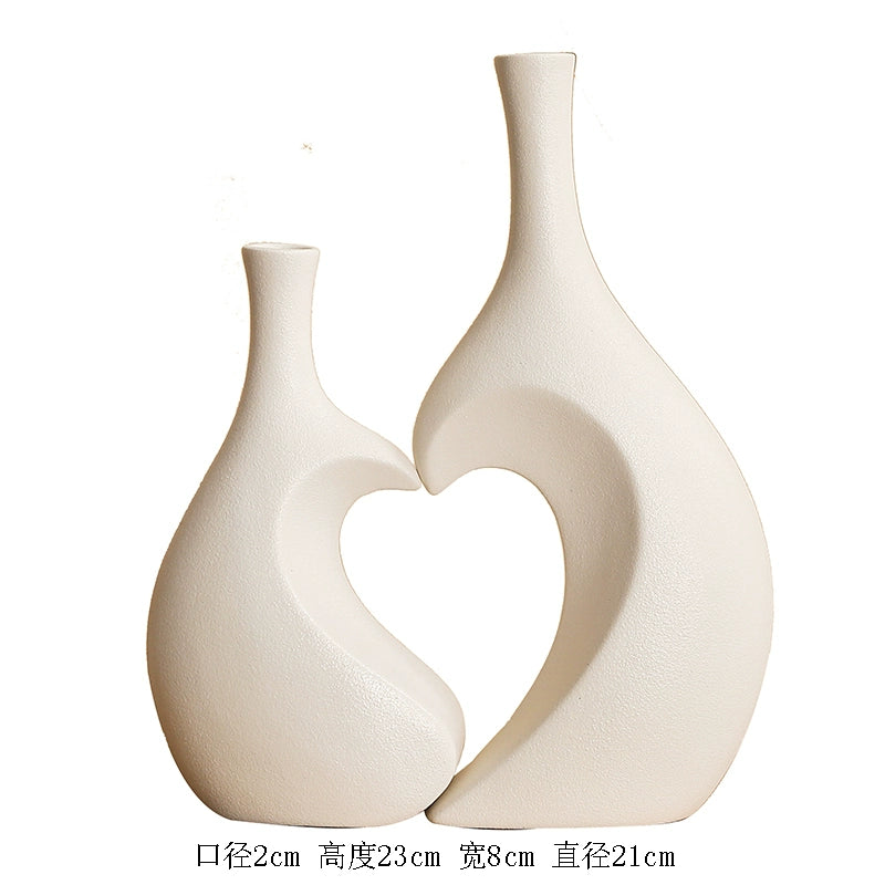 Feblilac Vase High-end Housewarming Gift Living Room Luxury Simulation Flower Chinese Decoration Ornament - view 45