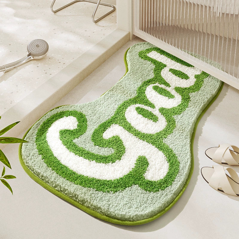 Feblilac Green Good Tufted Bath Mat