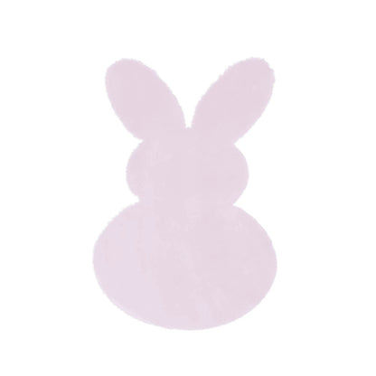 Feblilac Solid Easter Rabbit Tufted Bath Mat