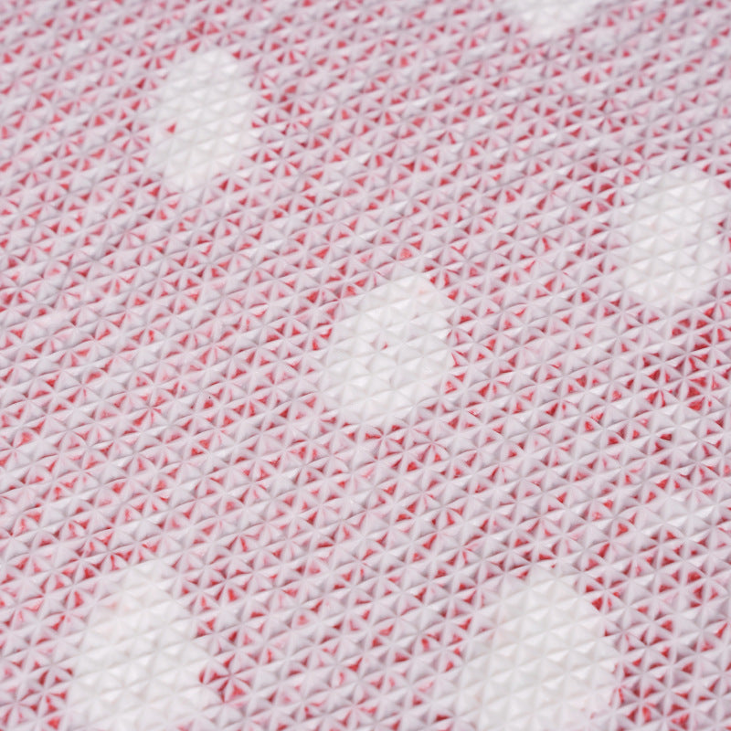 Red Strawberry Bath Mat, Cute Carpet for Bathroom, Soft and Non-Slip