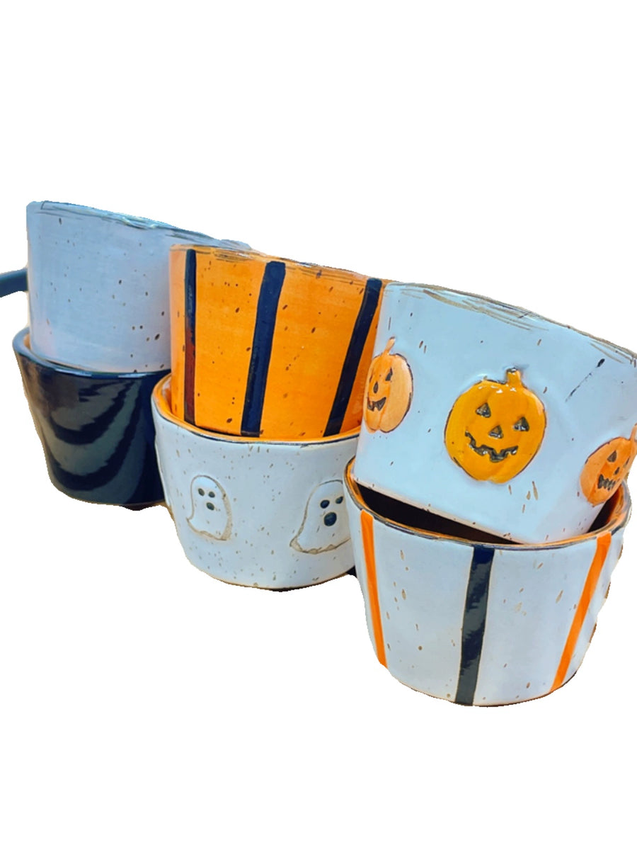 Feblilac Halloween Décor Ceramic Plate Pumpkin Imp Plate Imp Bowl - view 4