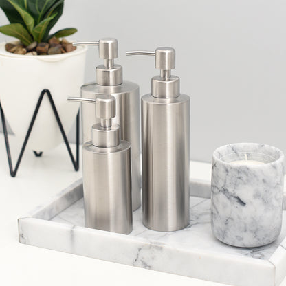 Stainless Steal Soap Dispenser, Iron Pump Bottle for Liquid Soap