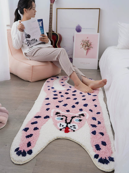 Feblilac Pink Panther Tufted Bath Mat