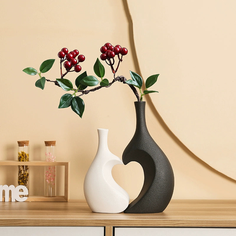 Feblilac Vase High-end Housewarming Gift Living Room Luxury Simulation Flower Chinese Decoration Ornament - view 21