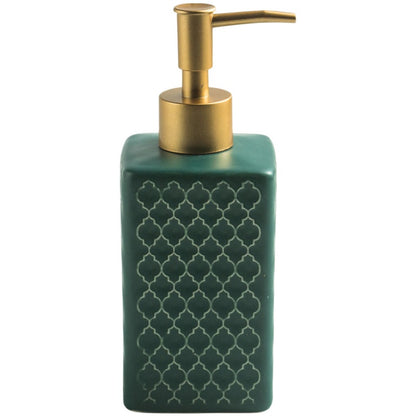 Ceramic Soap Dispenser, Cuboid Bottle for Kitchen Bathroom