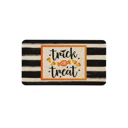 Feblilac Halloween Striped Candies PVC Coil Door Mat