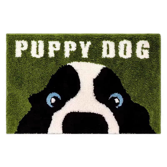 Feblilac Puppy Dog Tufted Bath Mat