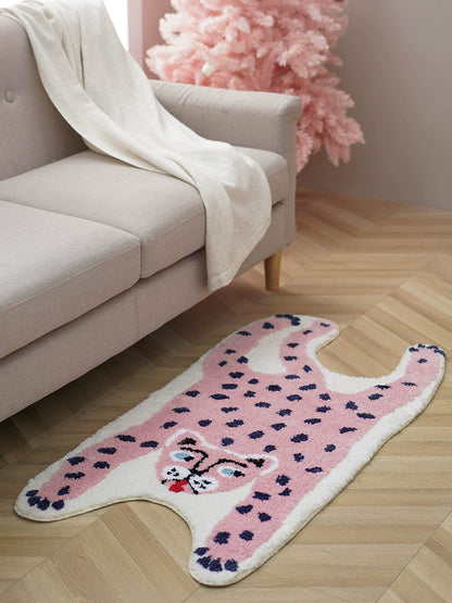 Feblilac Pink Panther Tufted Bath Mat