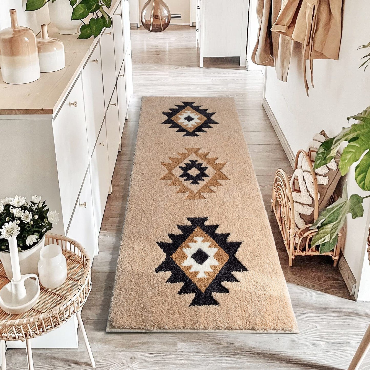 Feblilac Bohemia Geometric Tufted Bath Mat