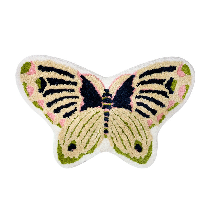 Feblilac Butterfly Shaped Tufted Rug - Colorful and Cozy - view 3