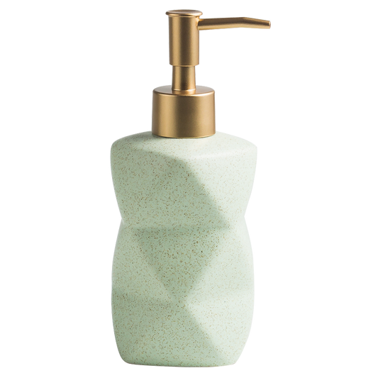 Ceramic Dimond Shape Soap Dispenser, Liquid Soap Pump Bottle